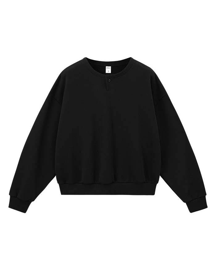 The Contour Henley Fleece Sweater