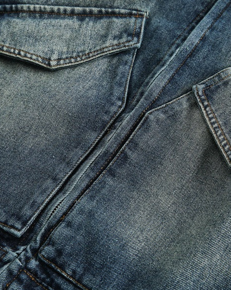 The Silverroute Cleanfit Retro Washed Denim Jacket