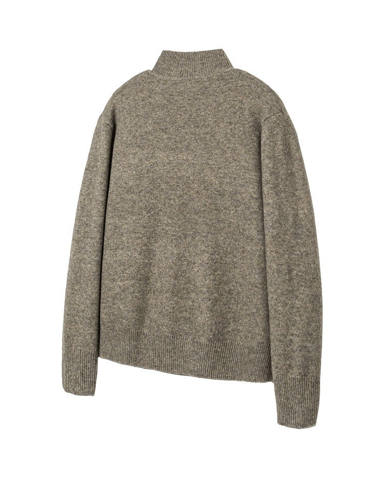 The Cerulean Knitted Cardigan Stand Collar Jacket