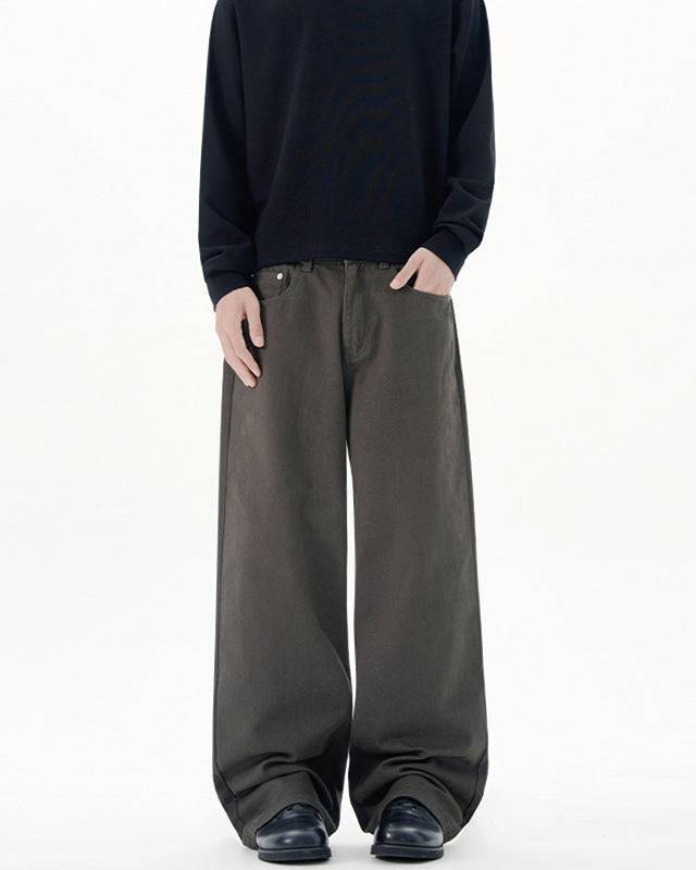 Lumen Drape Wide-Leg Jeans