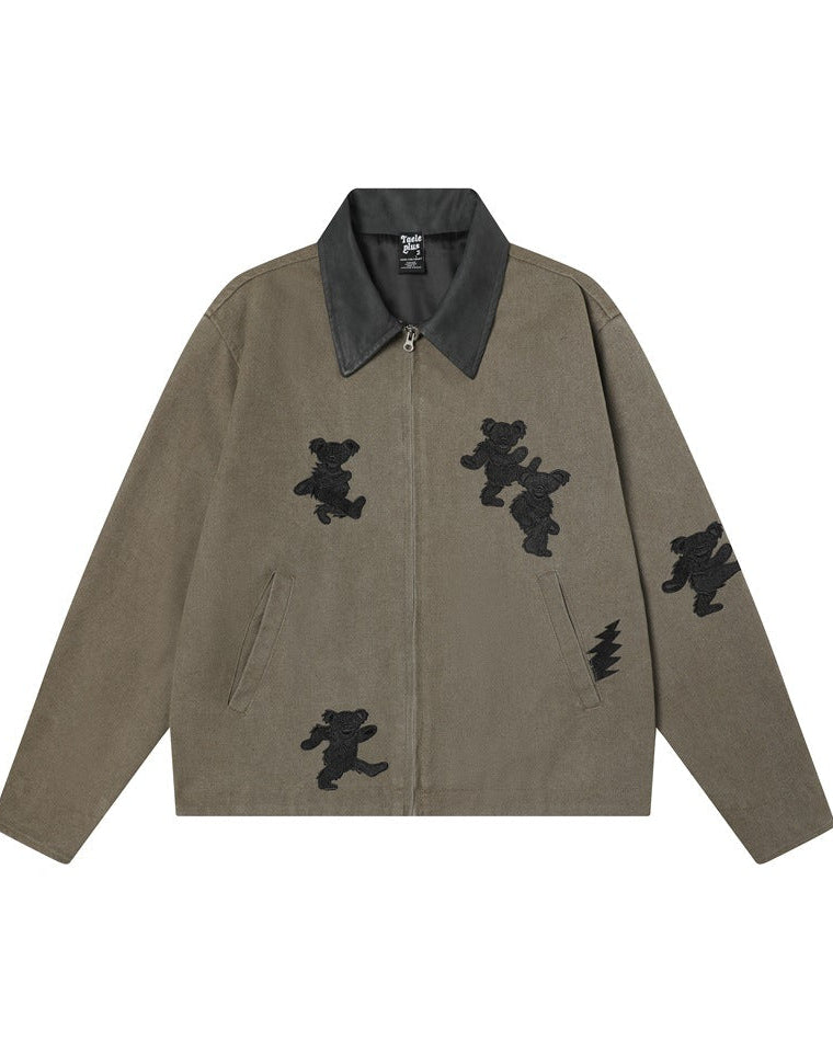 The Foundry Bear Embroidered Jacket