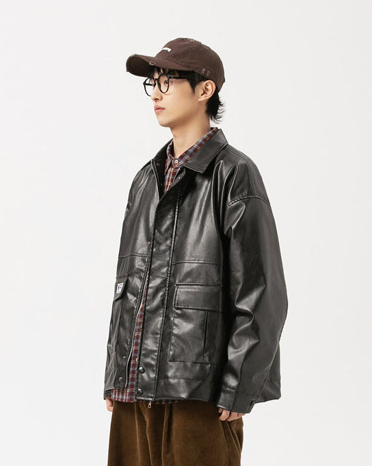 The Copperrail Contour PU Leather Jacket