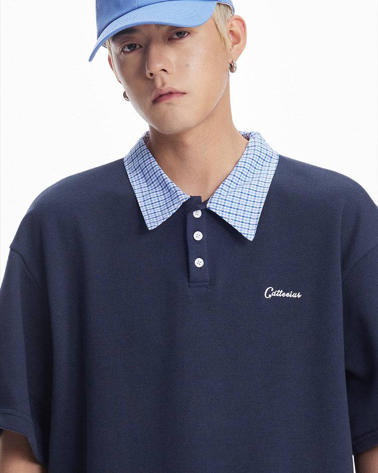 The Valeform Textured Knit Polo Shirt