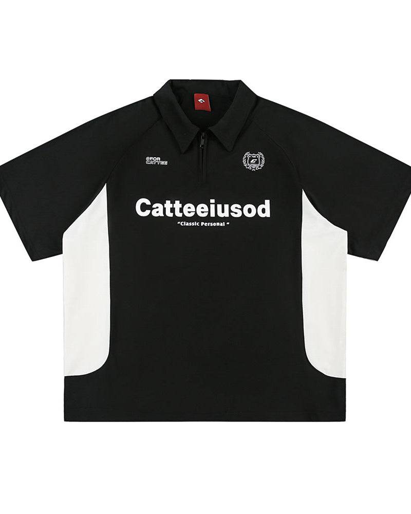 The Contour Knit Quarter-Zip Polo