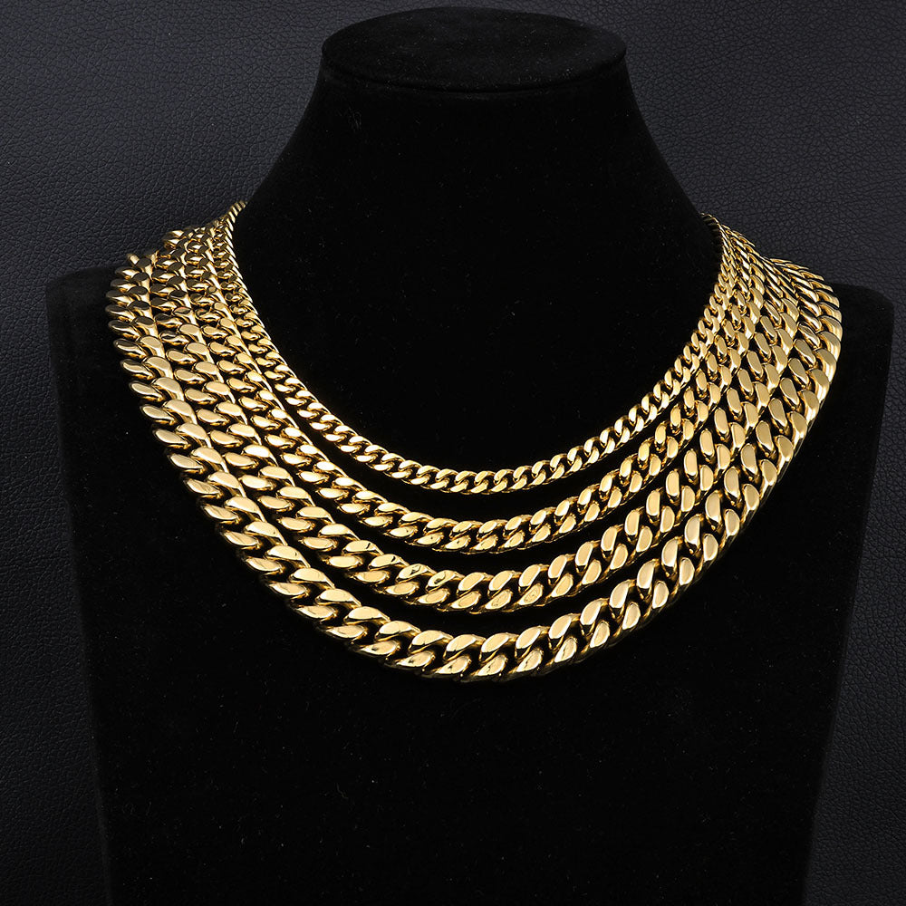 Icon Pavé Cuban Chain Necklace