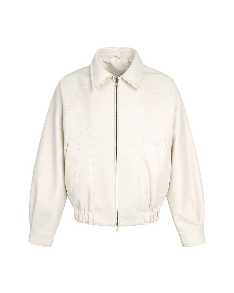 The Langford Cropped Leather Jacket