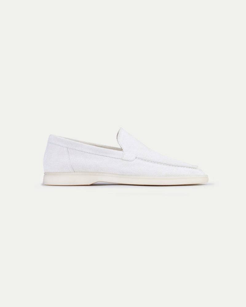 White Sand Suede loafers