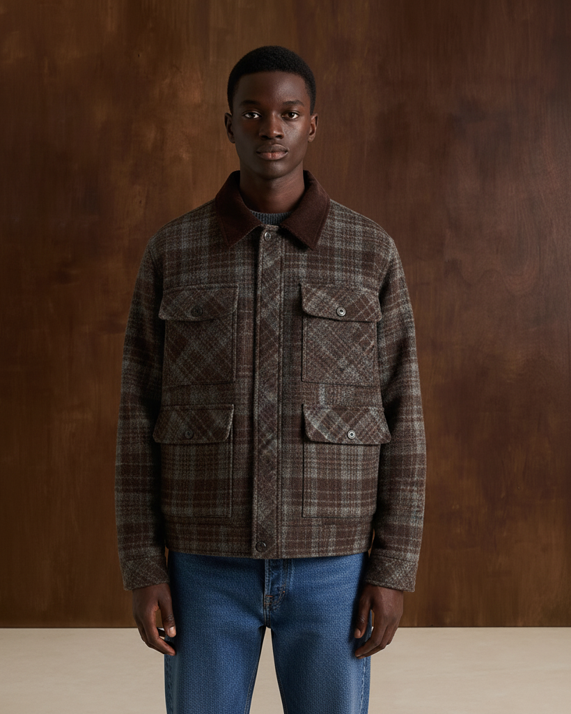 The Barnline Plaid Wool Jacket