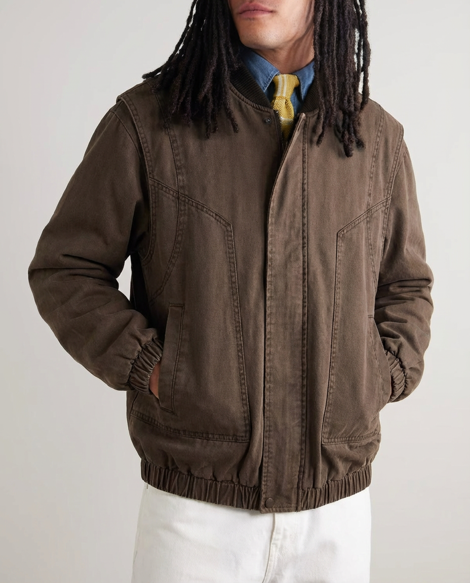 The Cityscape Retro Design Casual Jacket