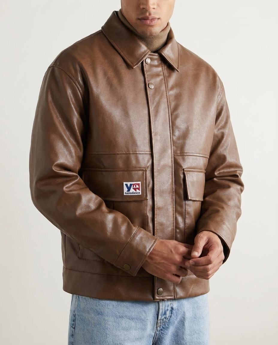The Copperrail Contour PU Leather Jacket