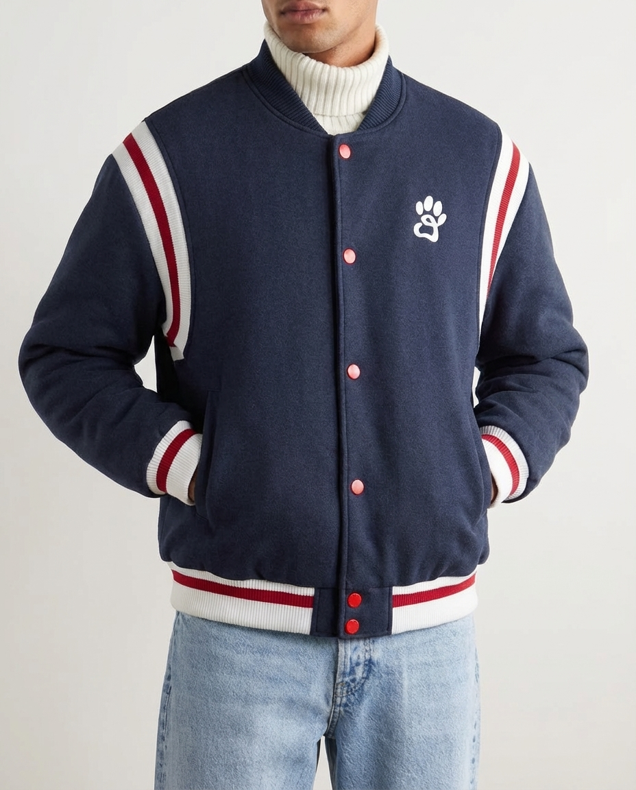 The Crimson Varsity Baseball Jacket