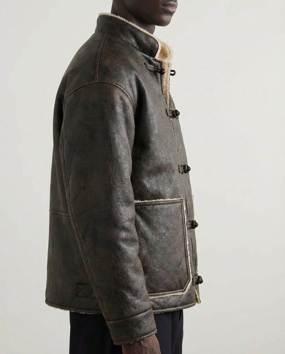 The Frostbound PU Padded Coat