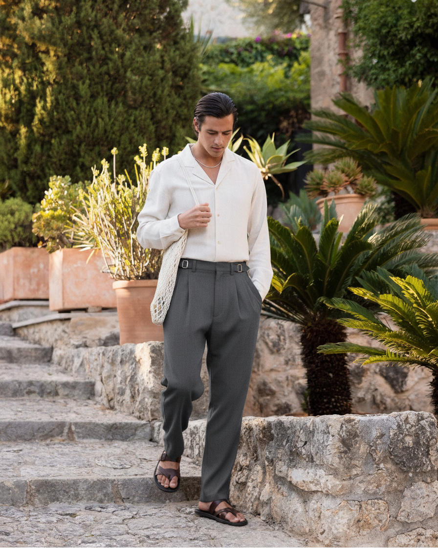 The Harborline Wide Drape Trousers