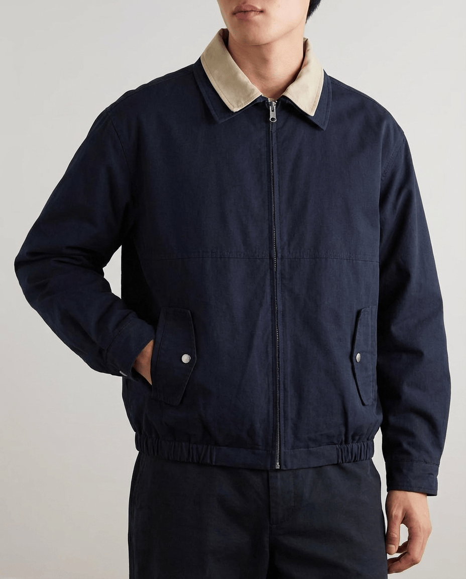 The Harrington Dual Collar Work Coat Jacket