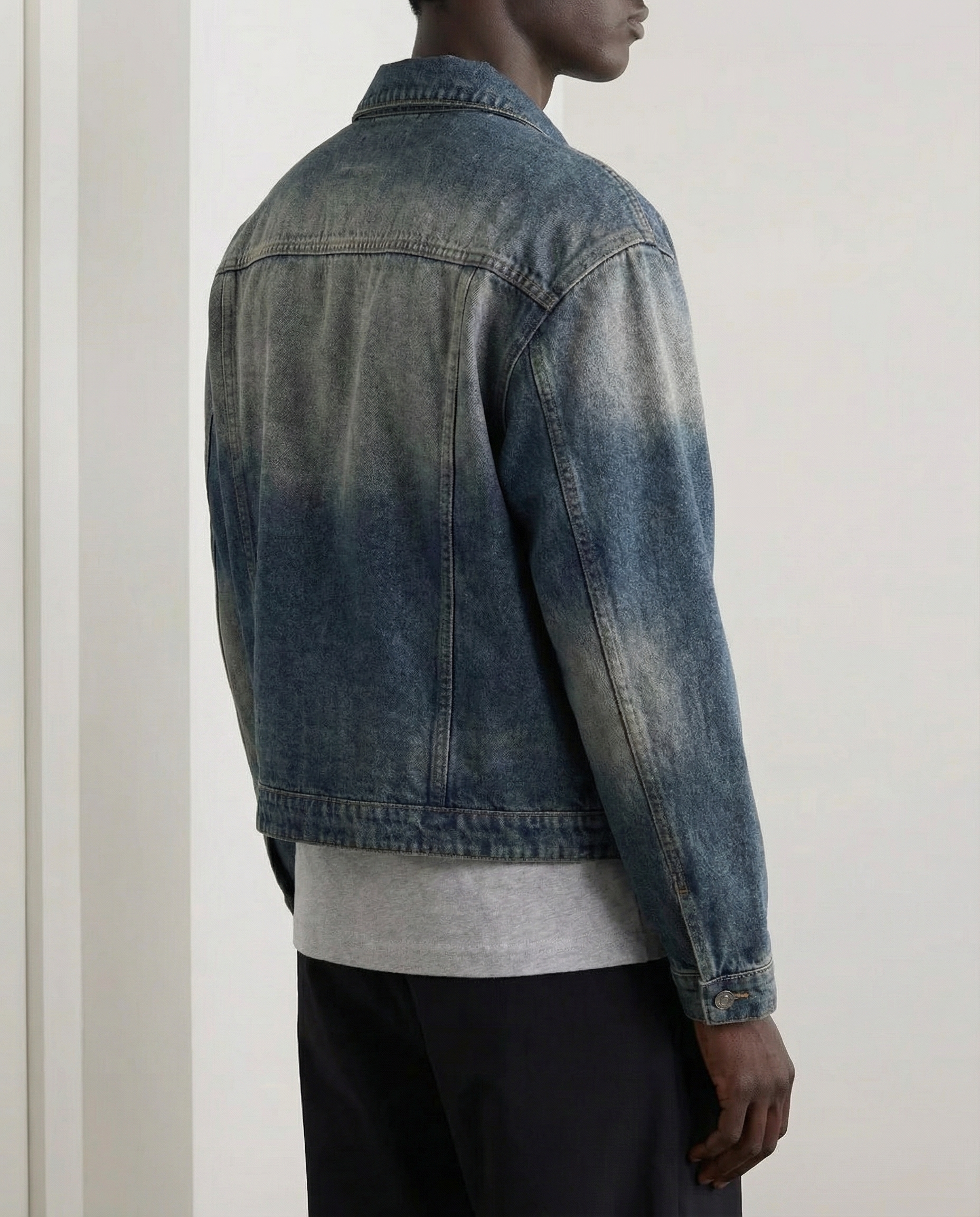 The Silverroute Cleanfit Retro Washed Denim Jacket
