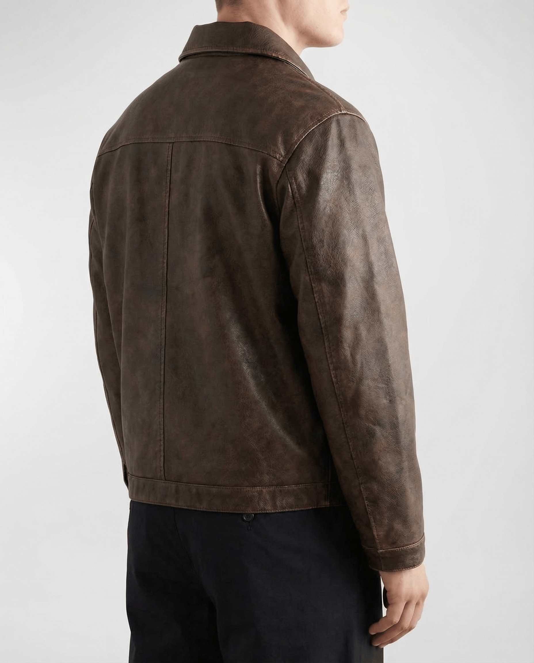 Vintage Brown Leather Jacket