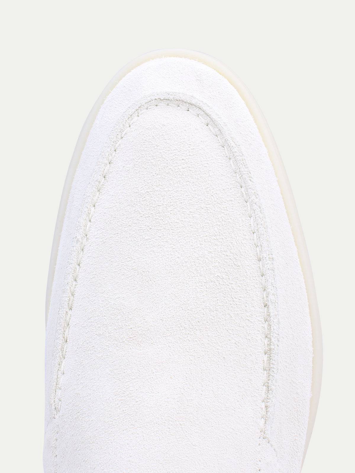 White Sand Suede loafers