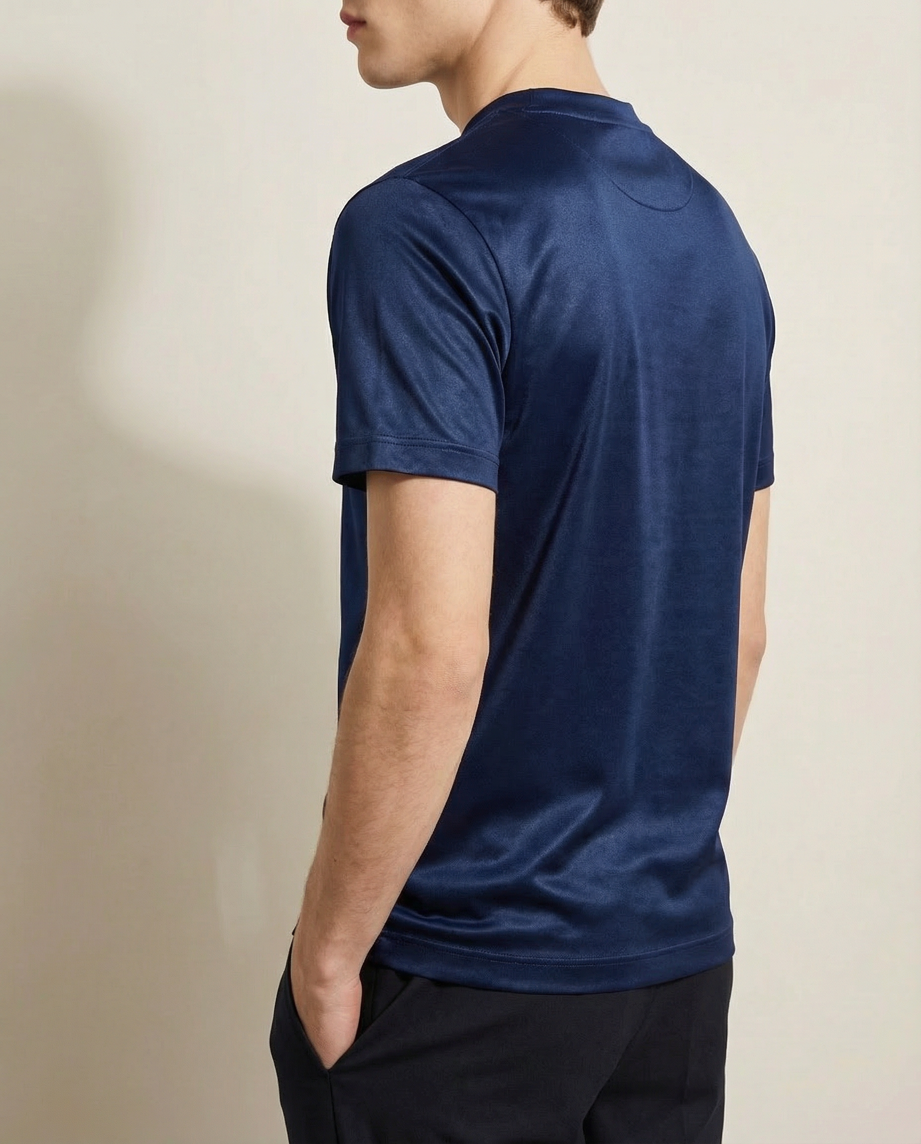 Shiny Crew-neck T‑Shirt