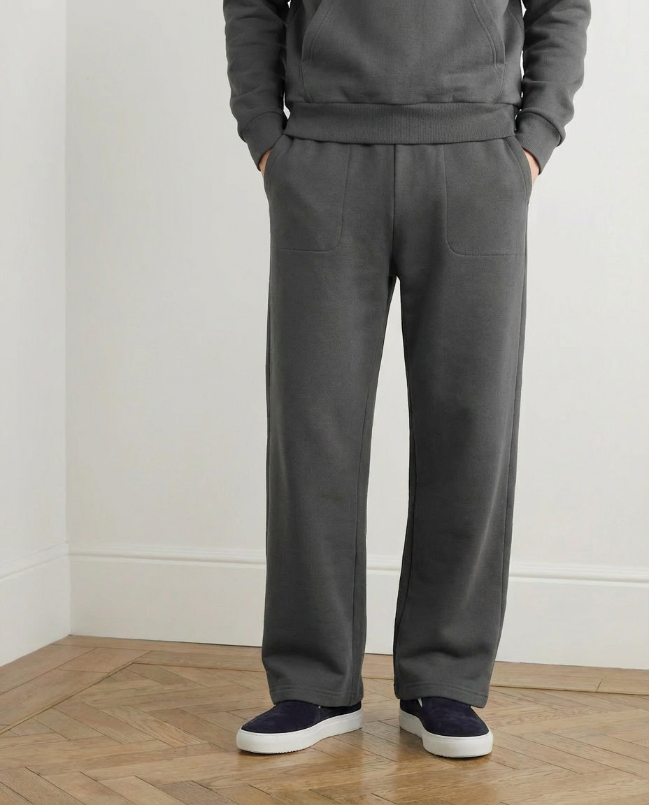 2-piece Loose Fit Hoodie and Joggers Set - Dark Grey