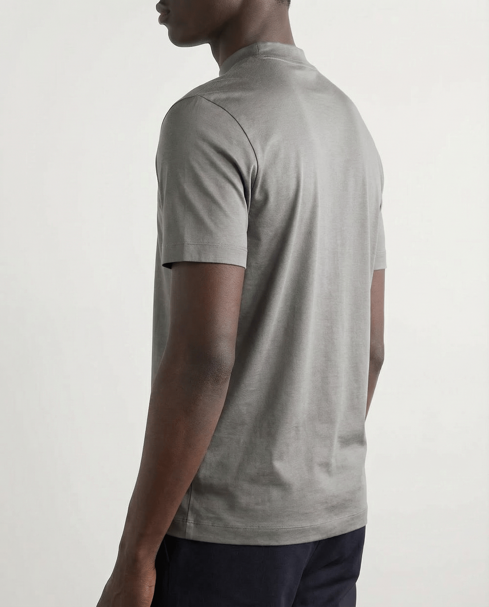 Shiny Crew-neck T‑Shirt