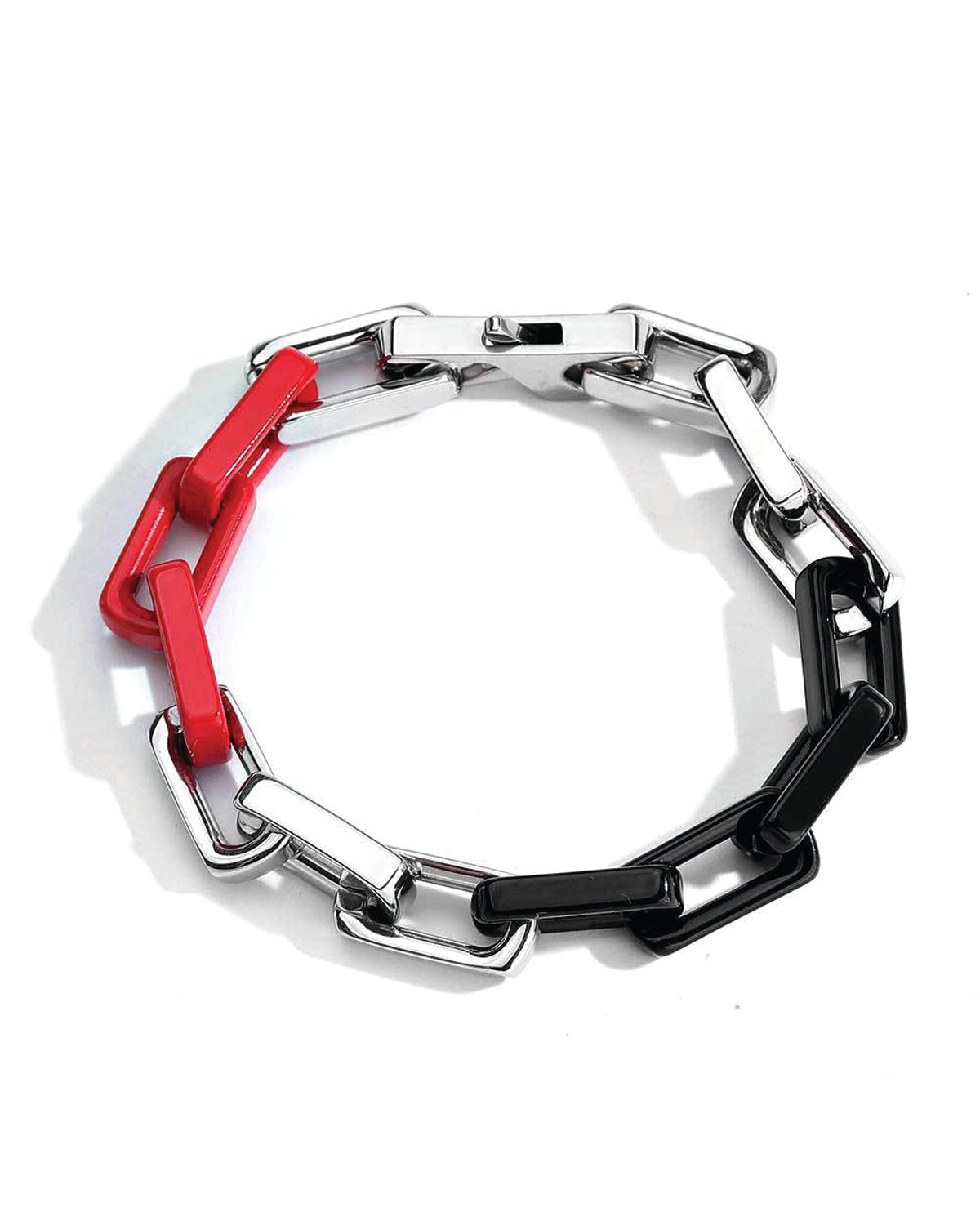 Tri-Tone Statement Link Bracelet