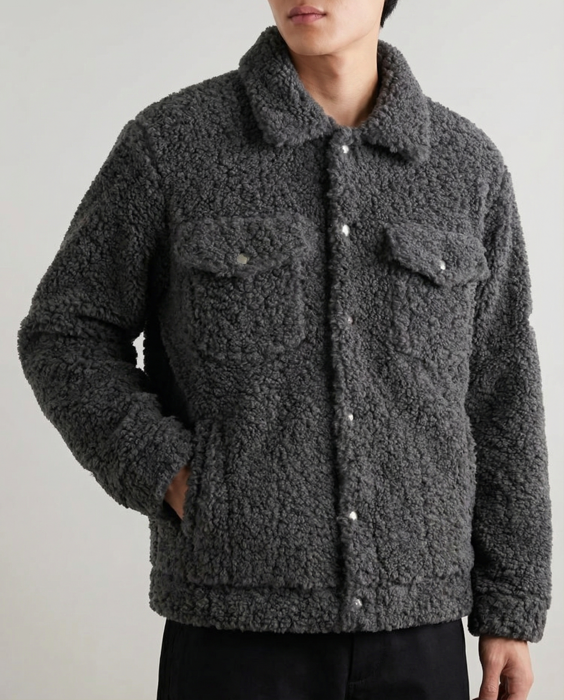 The Sable Shearling Overshirt Jacket