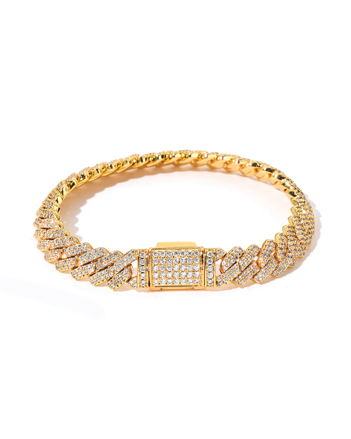 15Iced Cuban Link Bracelet