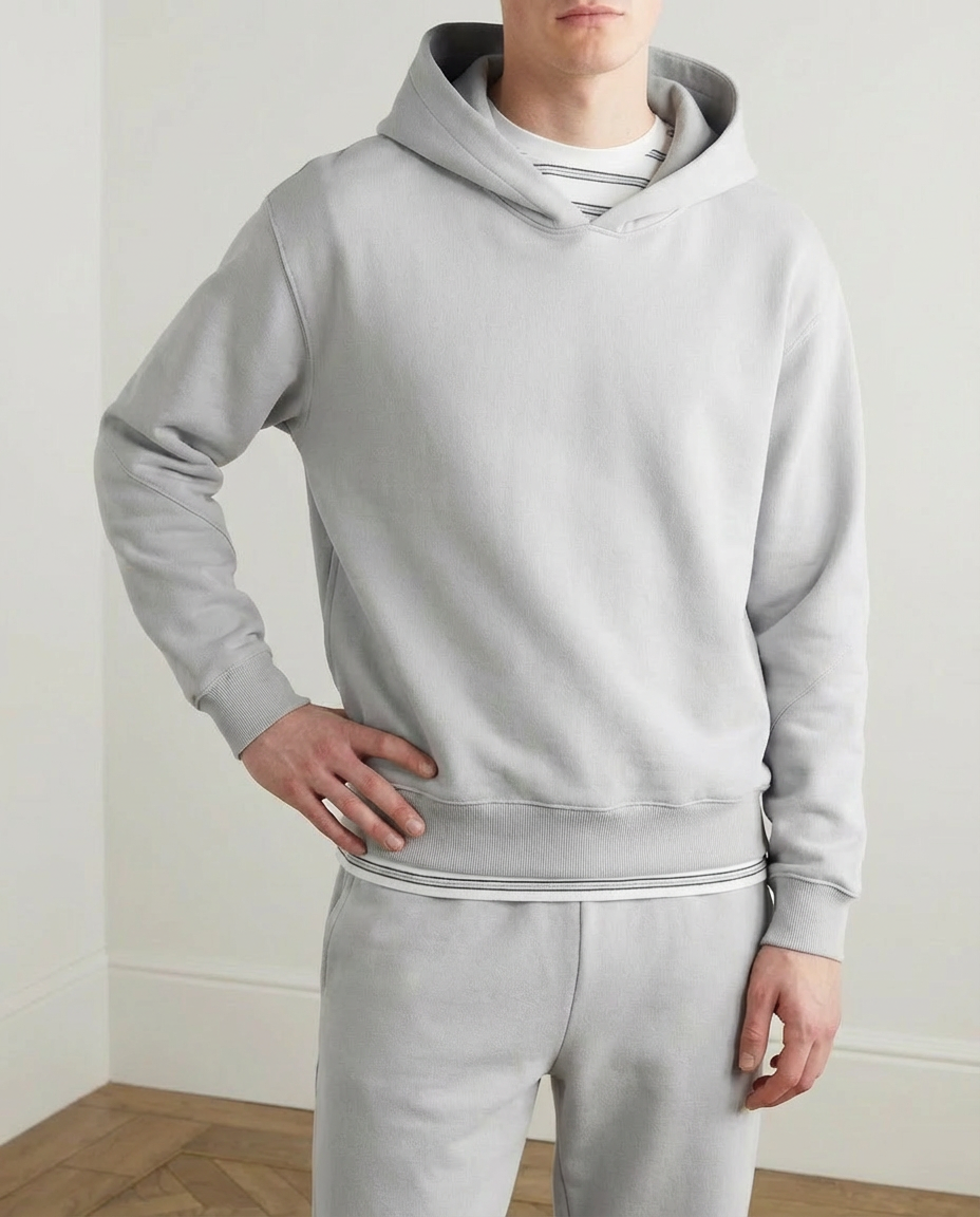 2-piece Loose Fit Hoodie and Joggers Set - Grey