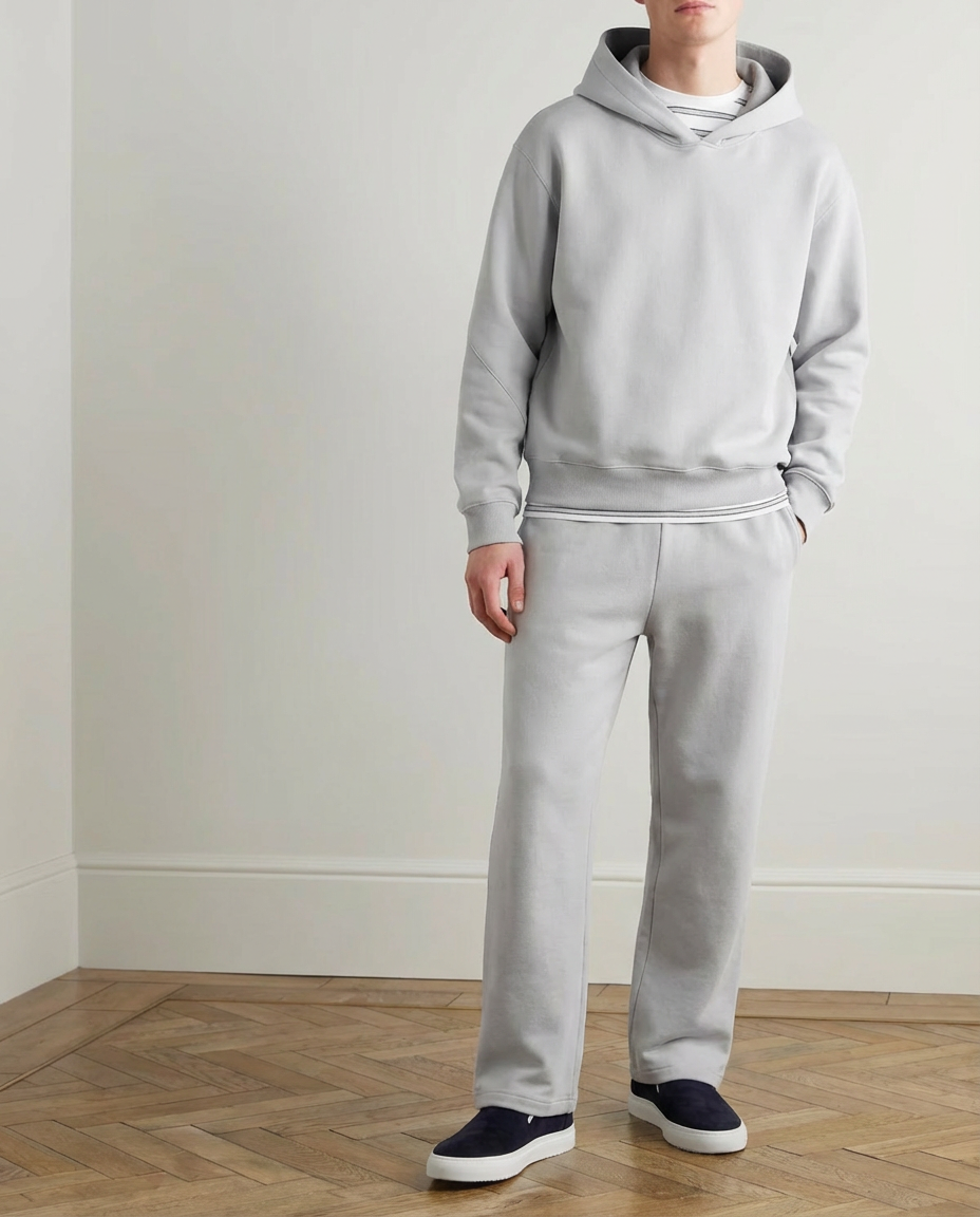 2-piece Loose Fit Hoodie and Joggers Set - Grey