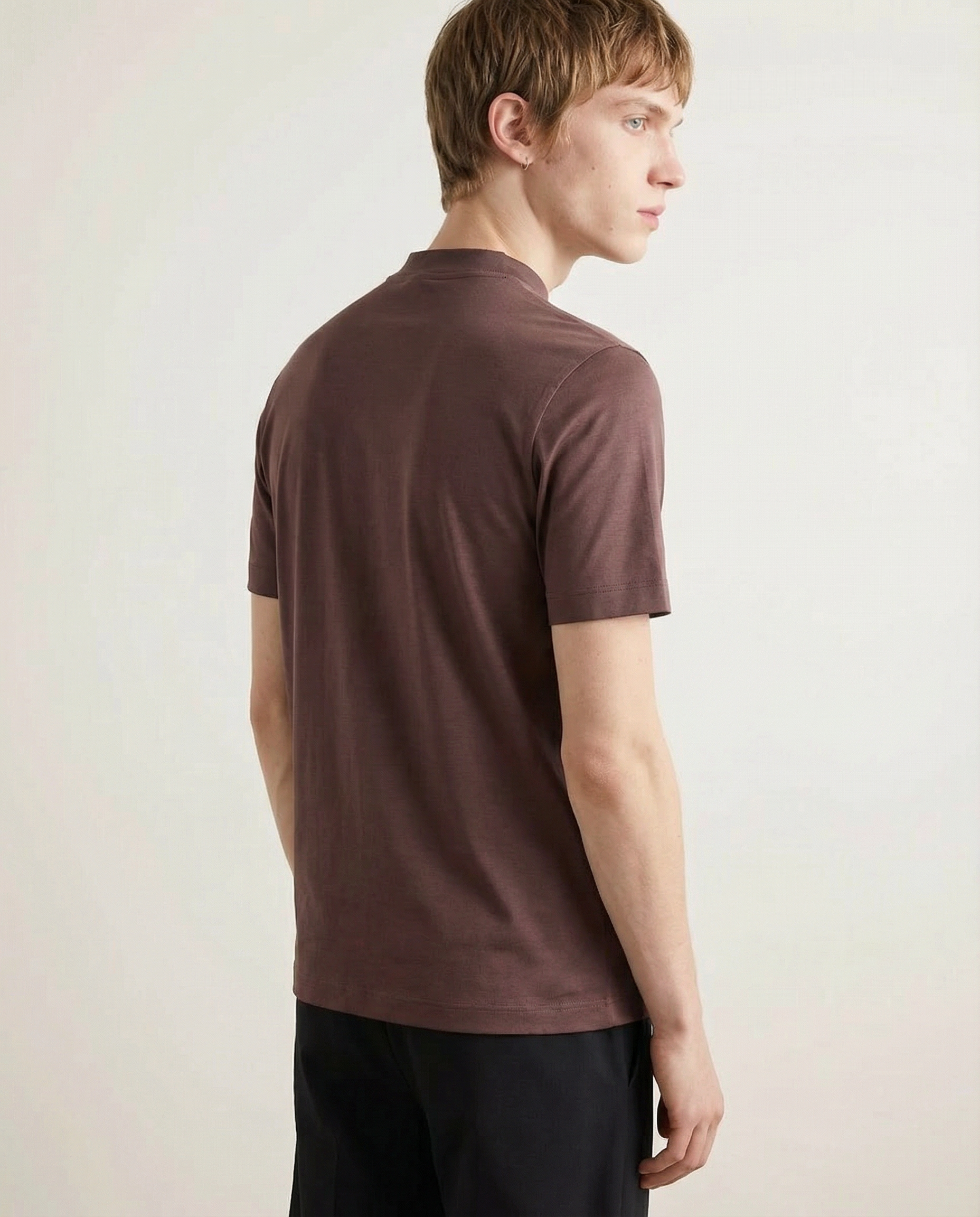 Shiny Crew-neck T‑Shirt