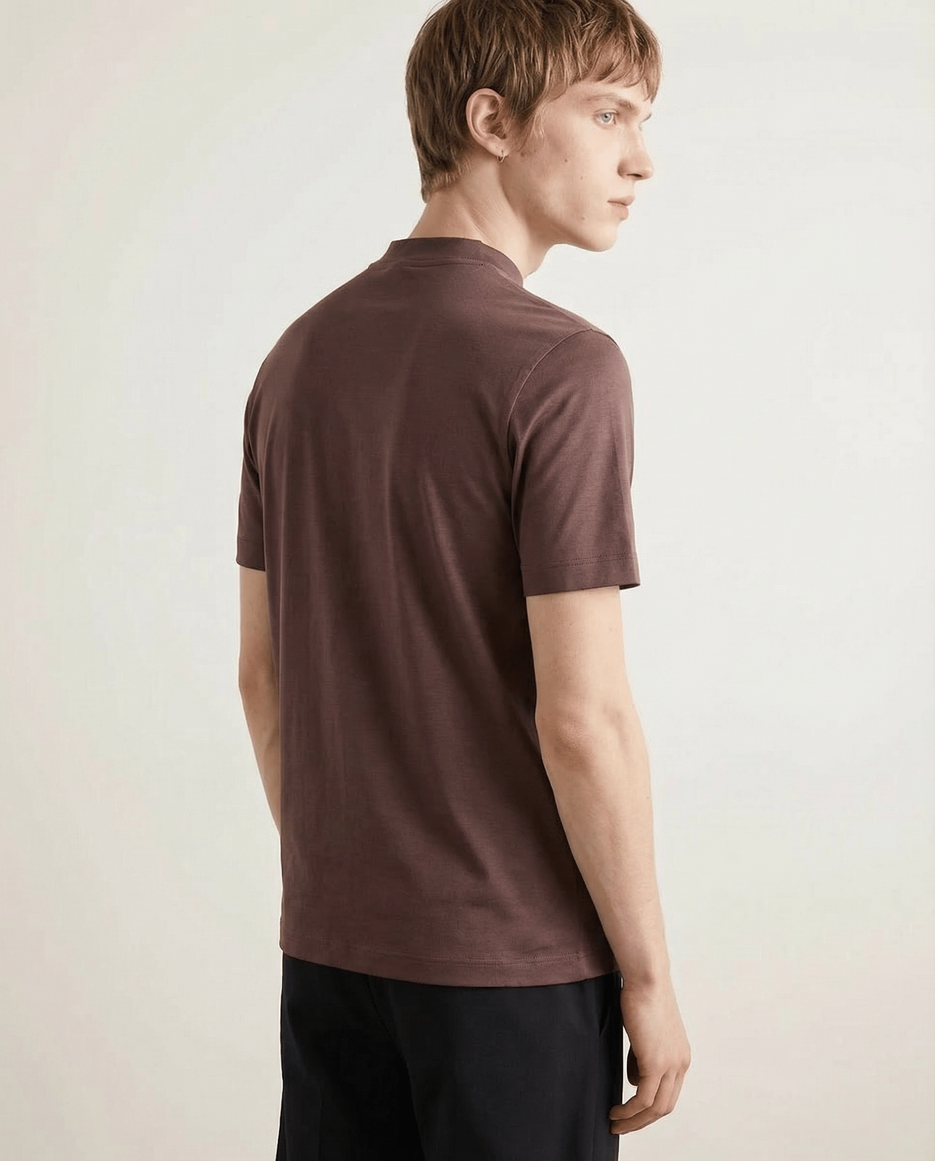 Shiny Crew-neck T‑Shirt