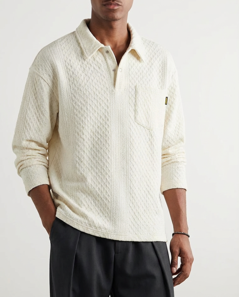 The Lassel Minimal Polo Sweater