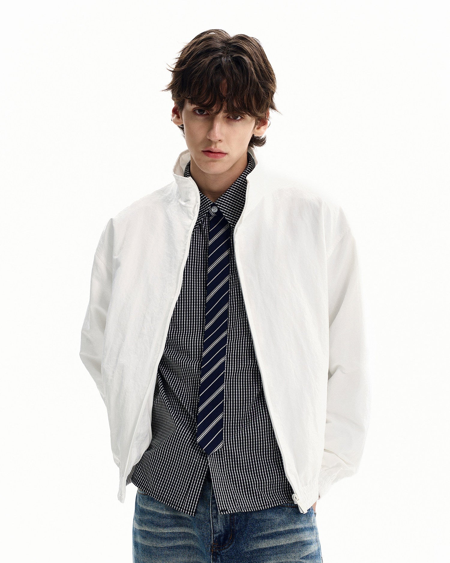 Windbreaker Nylon Zip Jacket