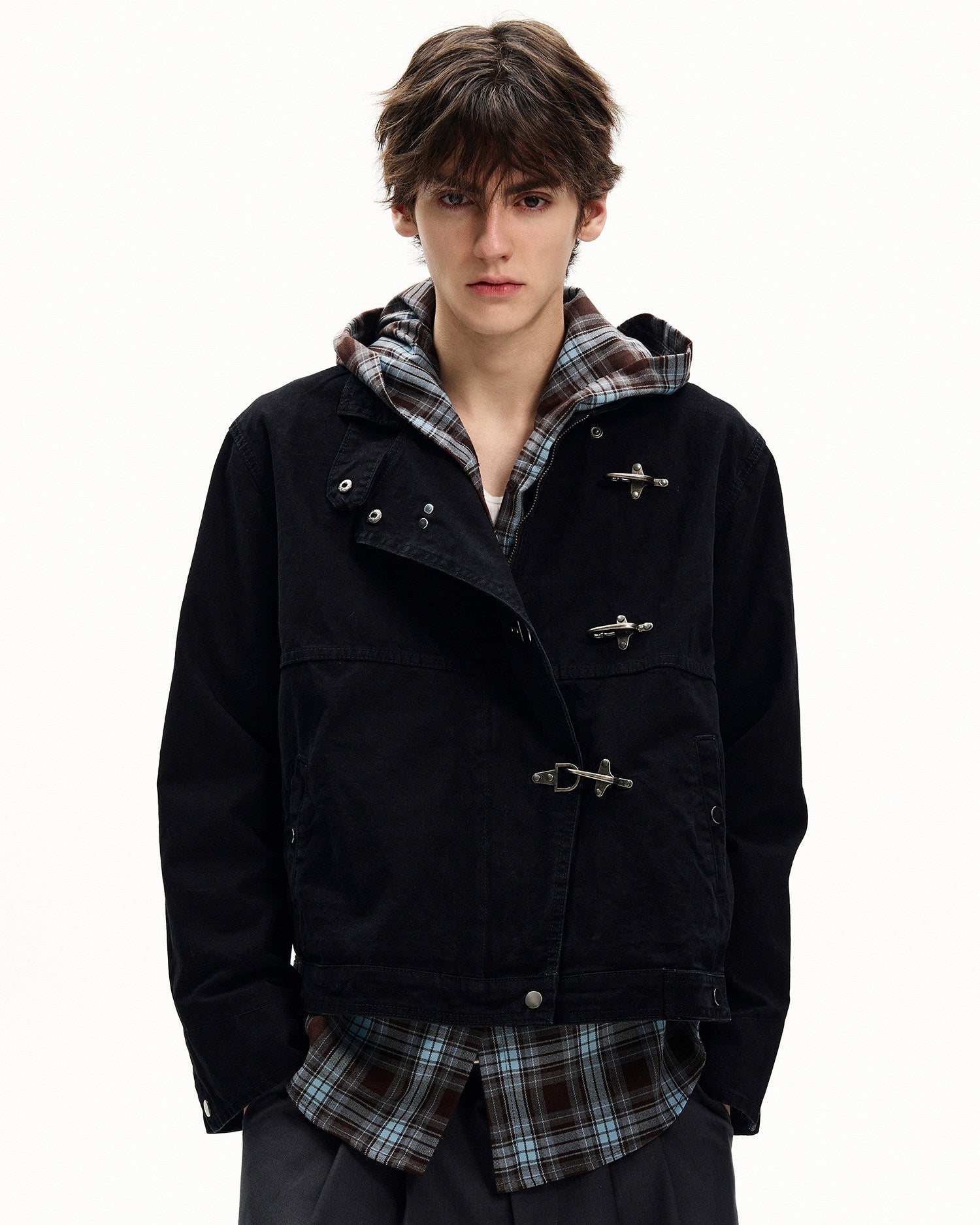 Washed Cotton Toggle Jacket