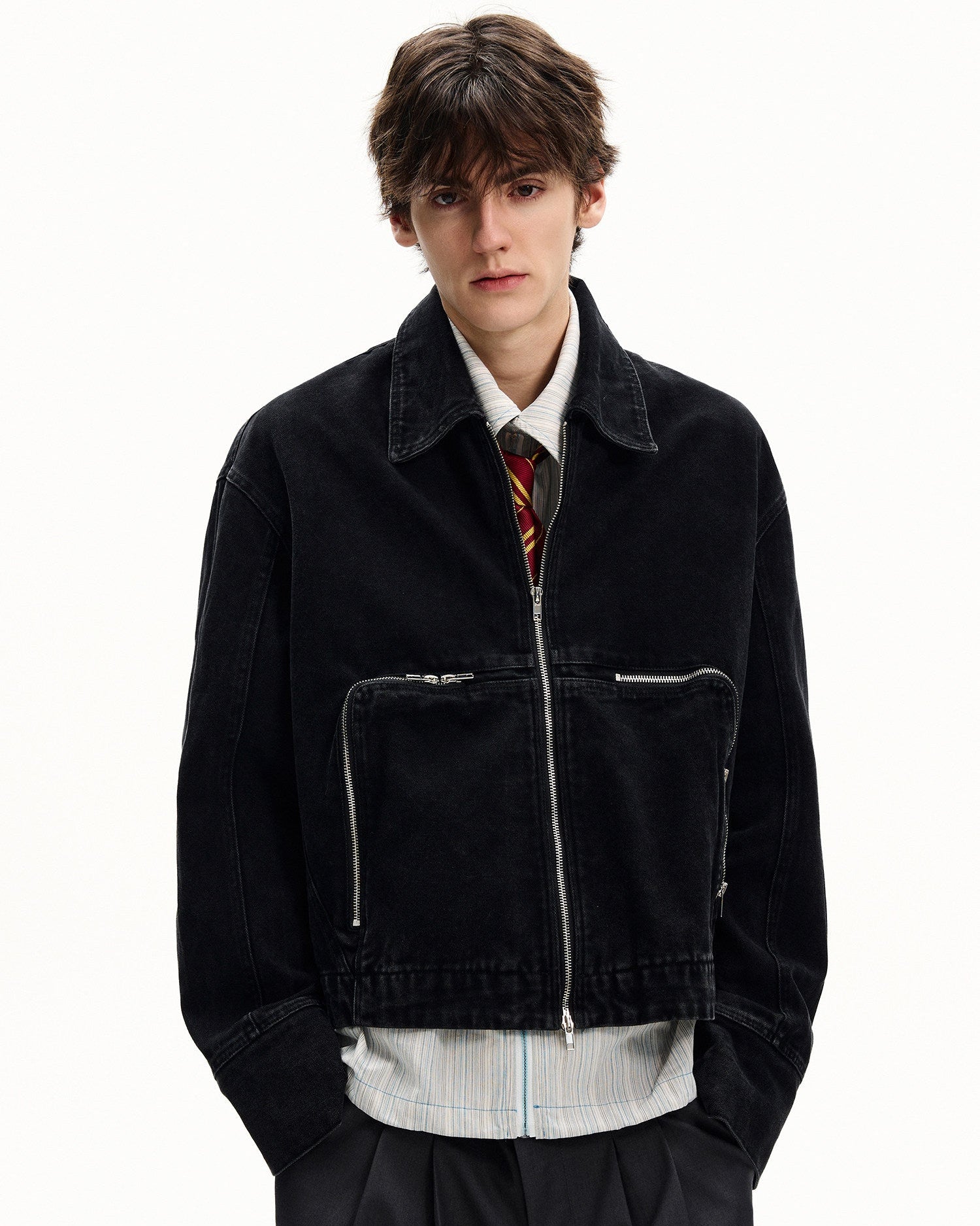 Contemporary Cotton Zip Jacket