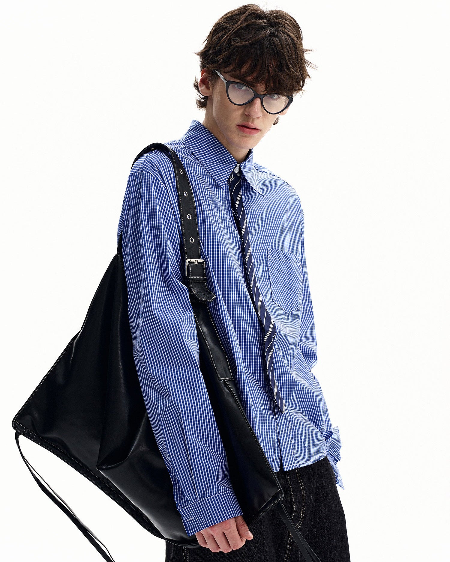 Fine Micro Cotton Grid Shirt