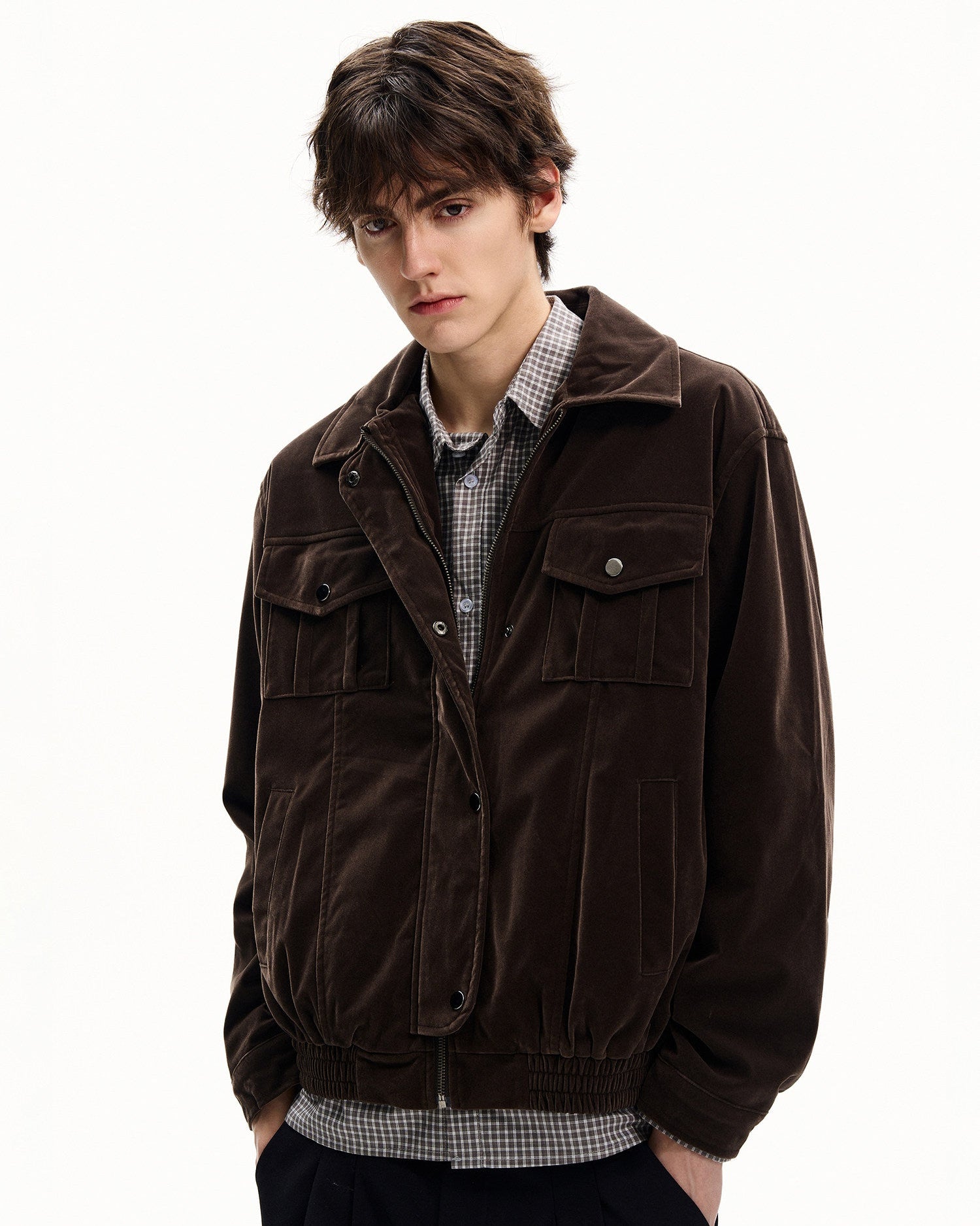 Structured Cotton Overshirt Jacket