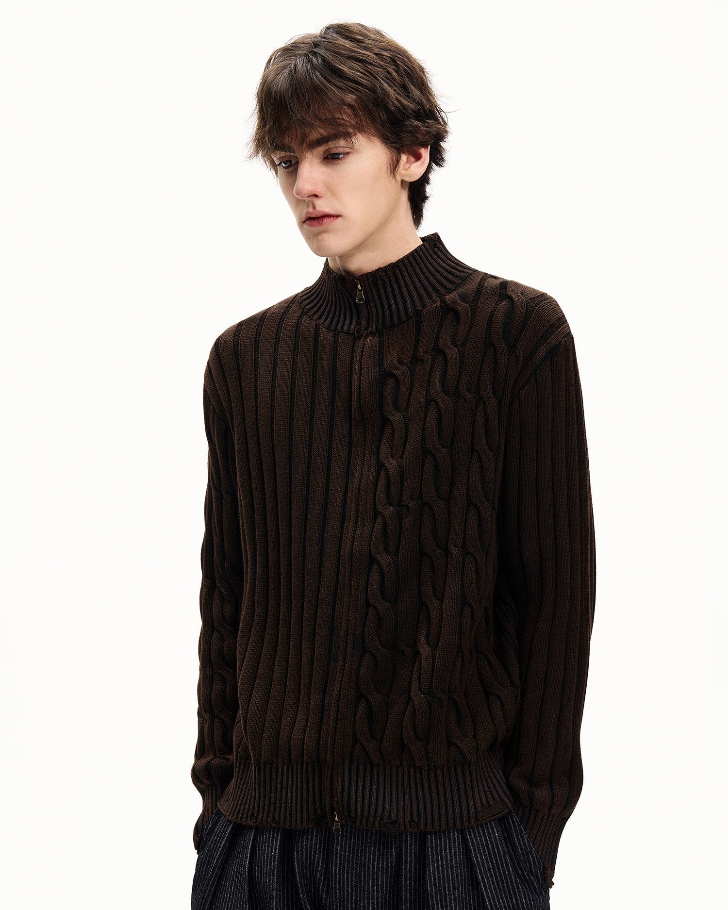 Meridian Knit Zip Cardigan