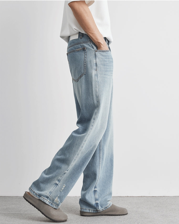 Soft Fade Straight Denim Jeans
