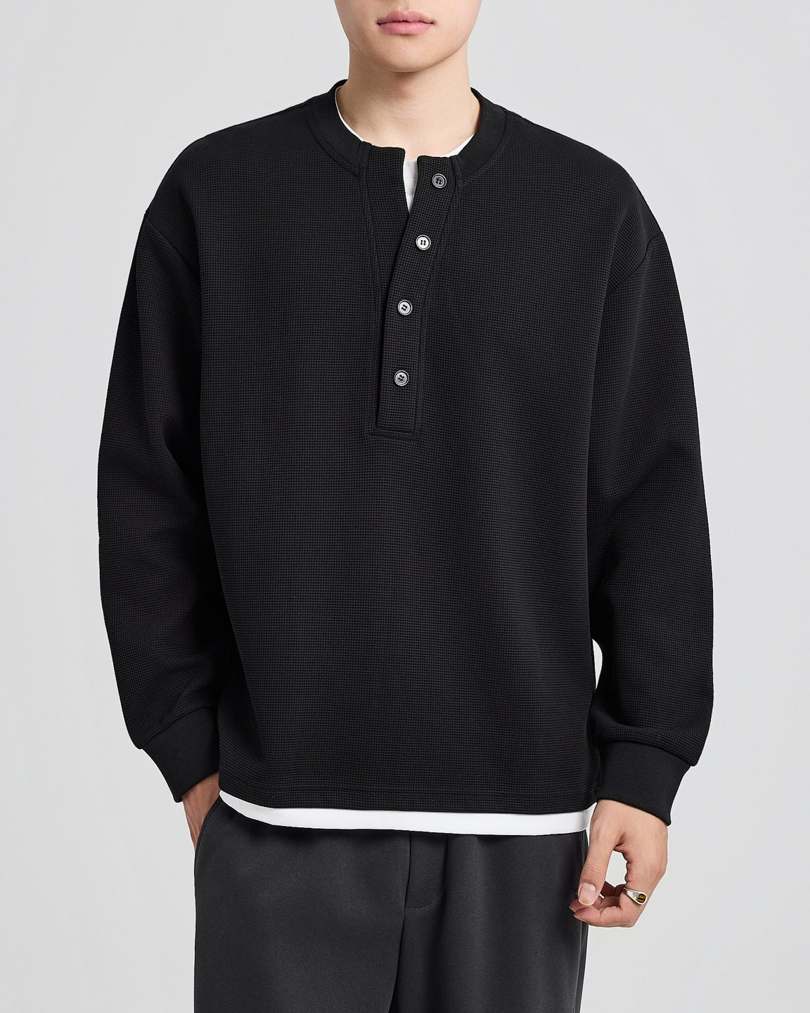 The Ashcroft Waffle Pullover Sweater