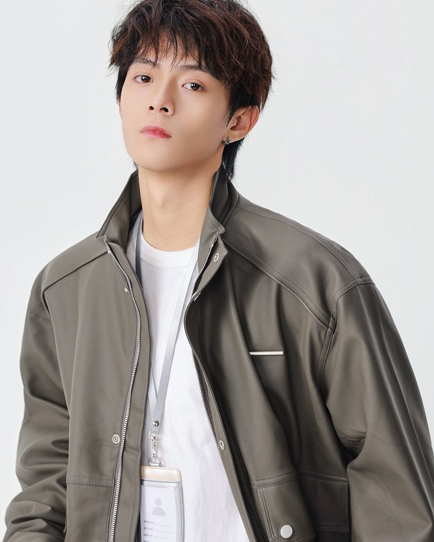 The Stratford Leather Stand Jacket