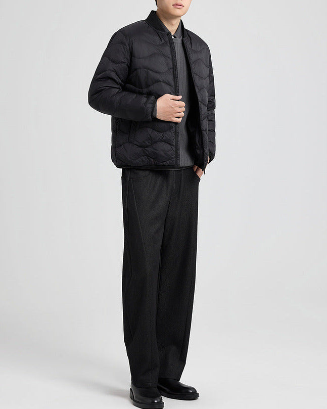 The Waverly Water-Ripple Quilted Down Jacket