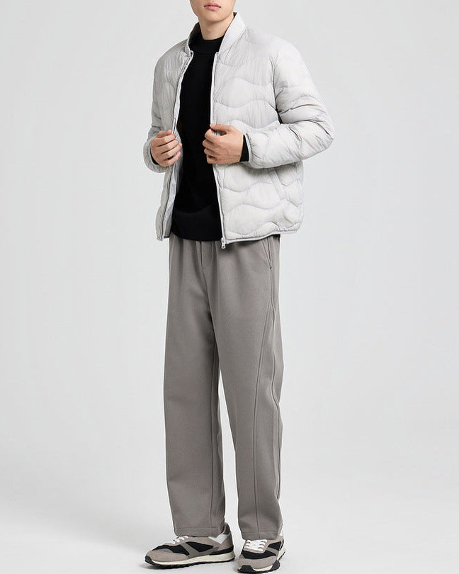 The Waverly Water-Ripple Quilted Down Jacket