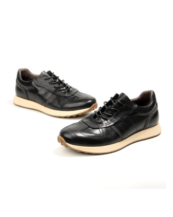 Obsidian Glide Leather Sneakers