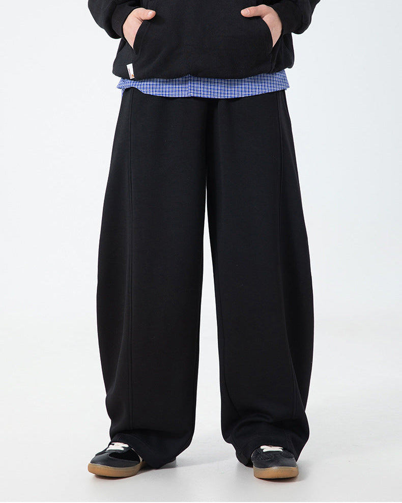 The Split-Stitch Textured Casual Pants