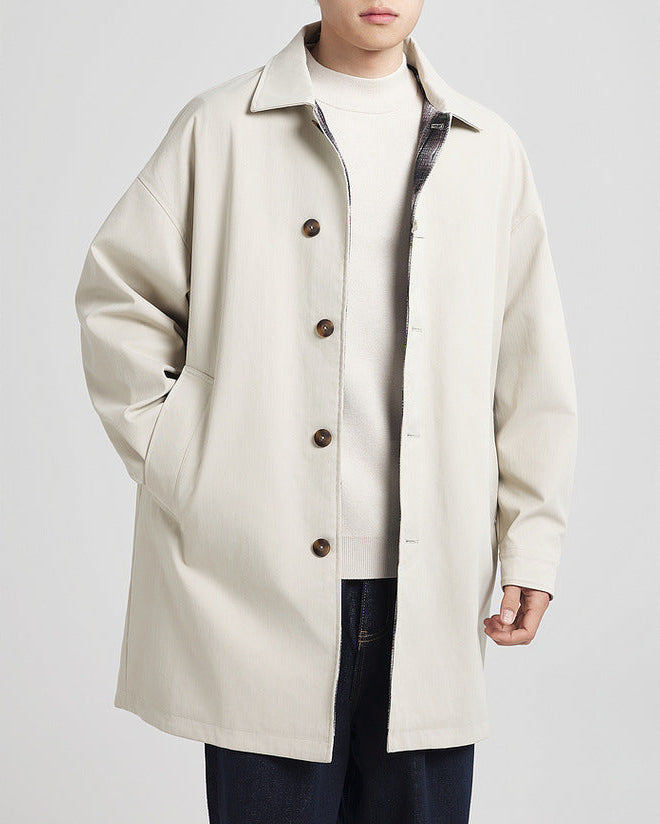 The Mo Maike Classic Balmacaan Trench Coat