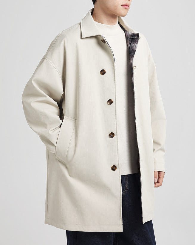 The Mo Maike Classic Balmacaan Trench Coat