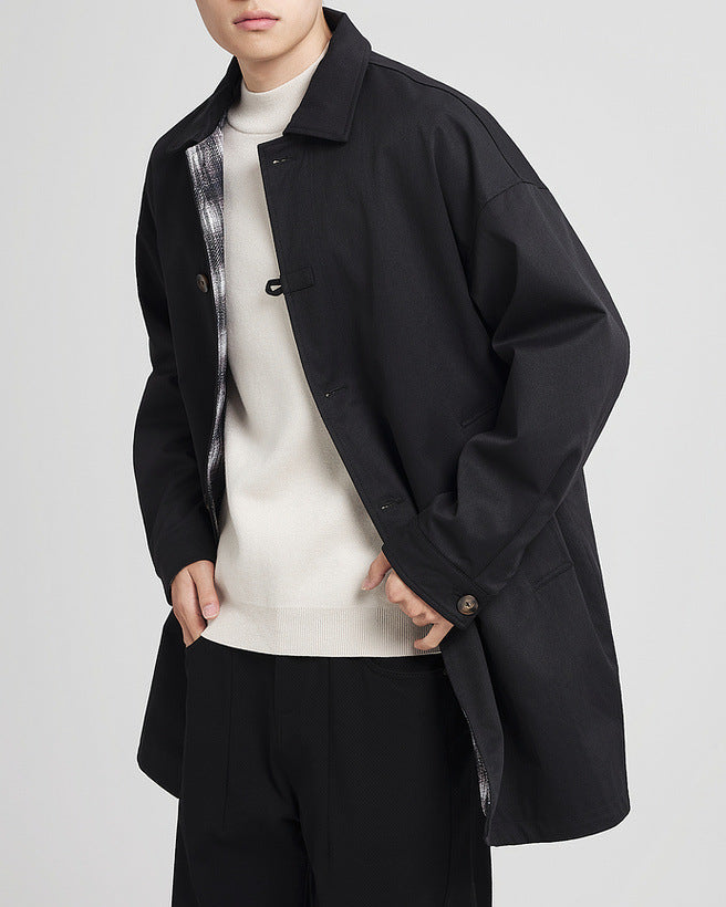 The Mo Maike Classic Balmacaan Trench Coat