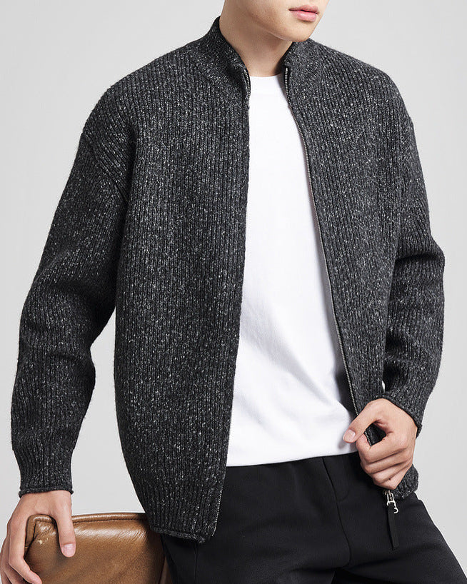 Vinterens teksturstrikkede cardigan