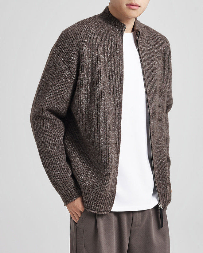 Vinterens teksturstrikkede cardigan